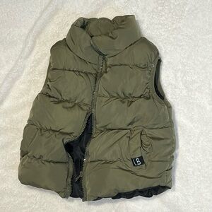 Little Bipsy Puffer Vest 18-24 mo Olive Green